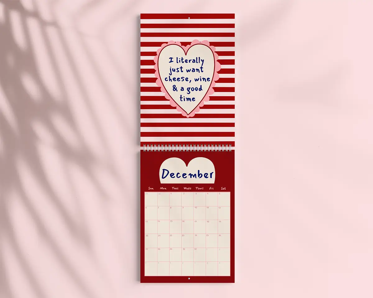 poppy illustrates 2026 wall calendar