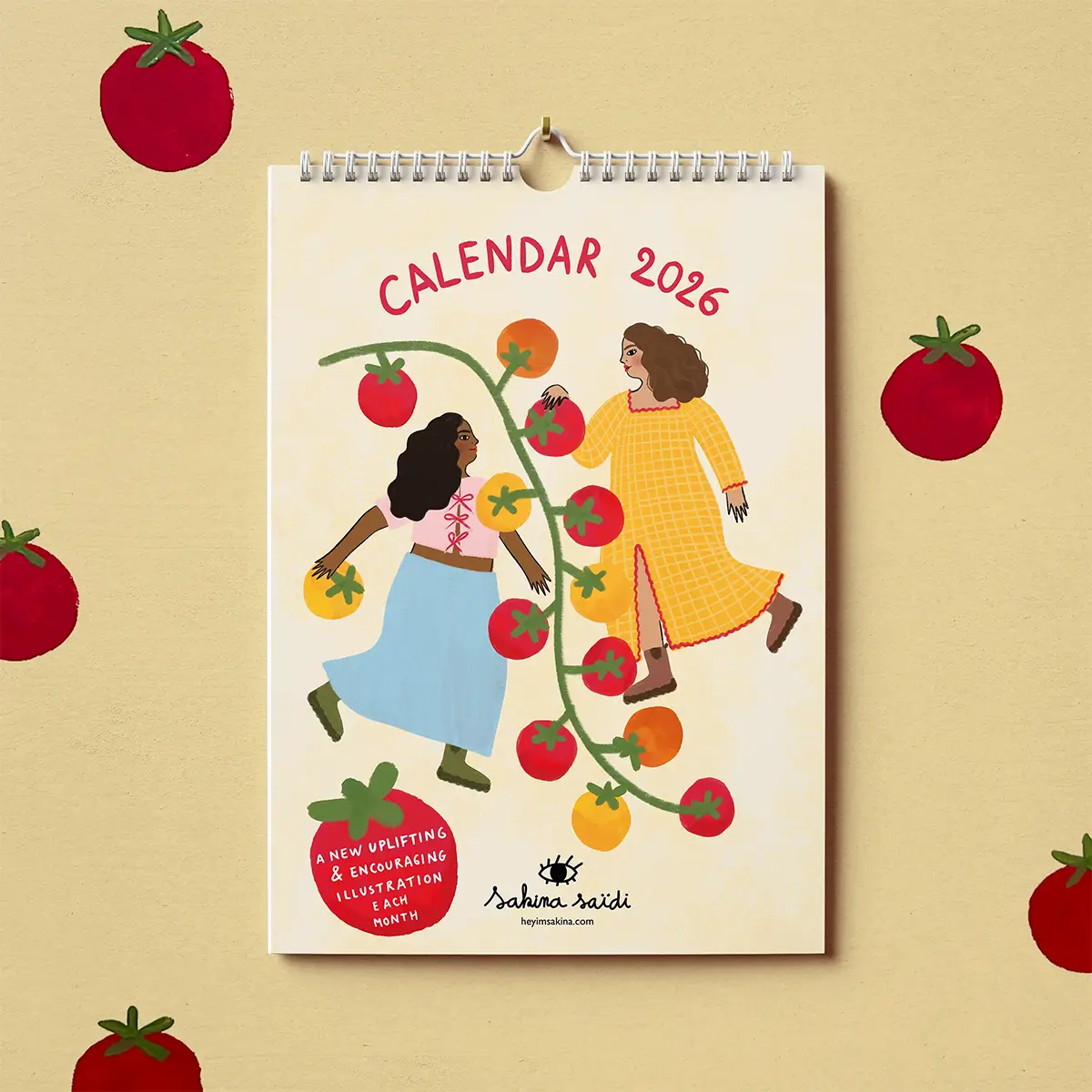 sakina saidi 2026 wall calendar