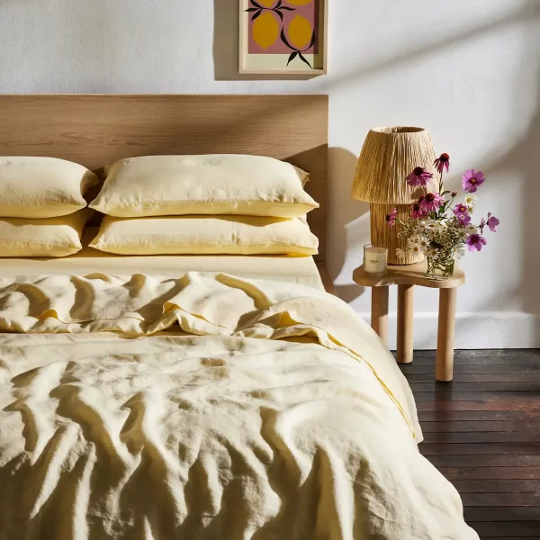 butter yellow bedding by bed threads