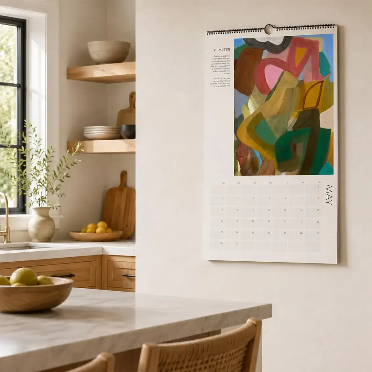 michele renee abstract art 2027 calendar