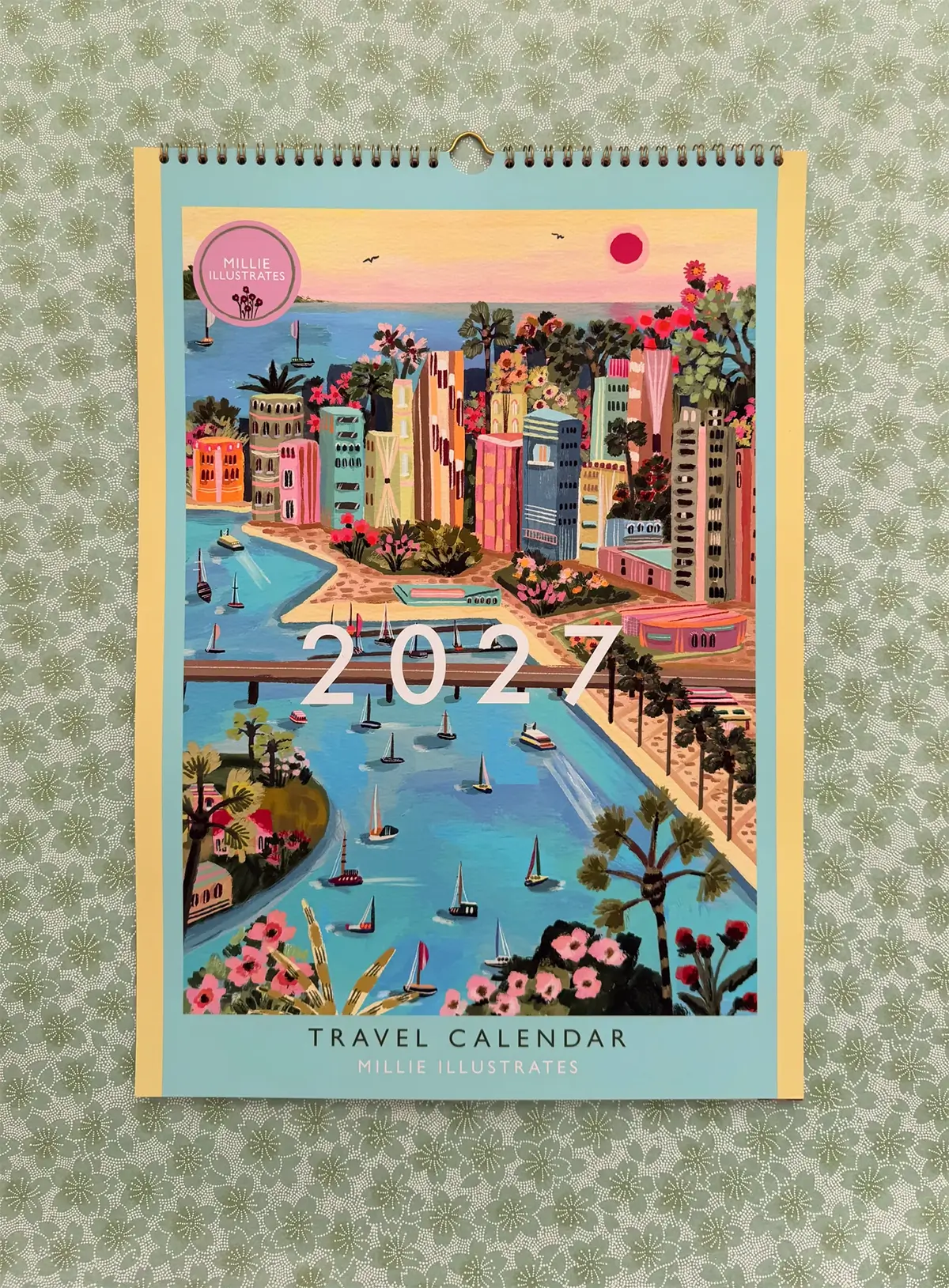 millie illustrate 2027 travel calendar