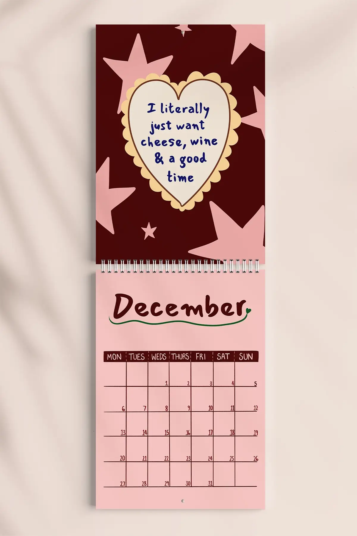 poppy illustrates 2027 wall calendar