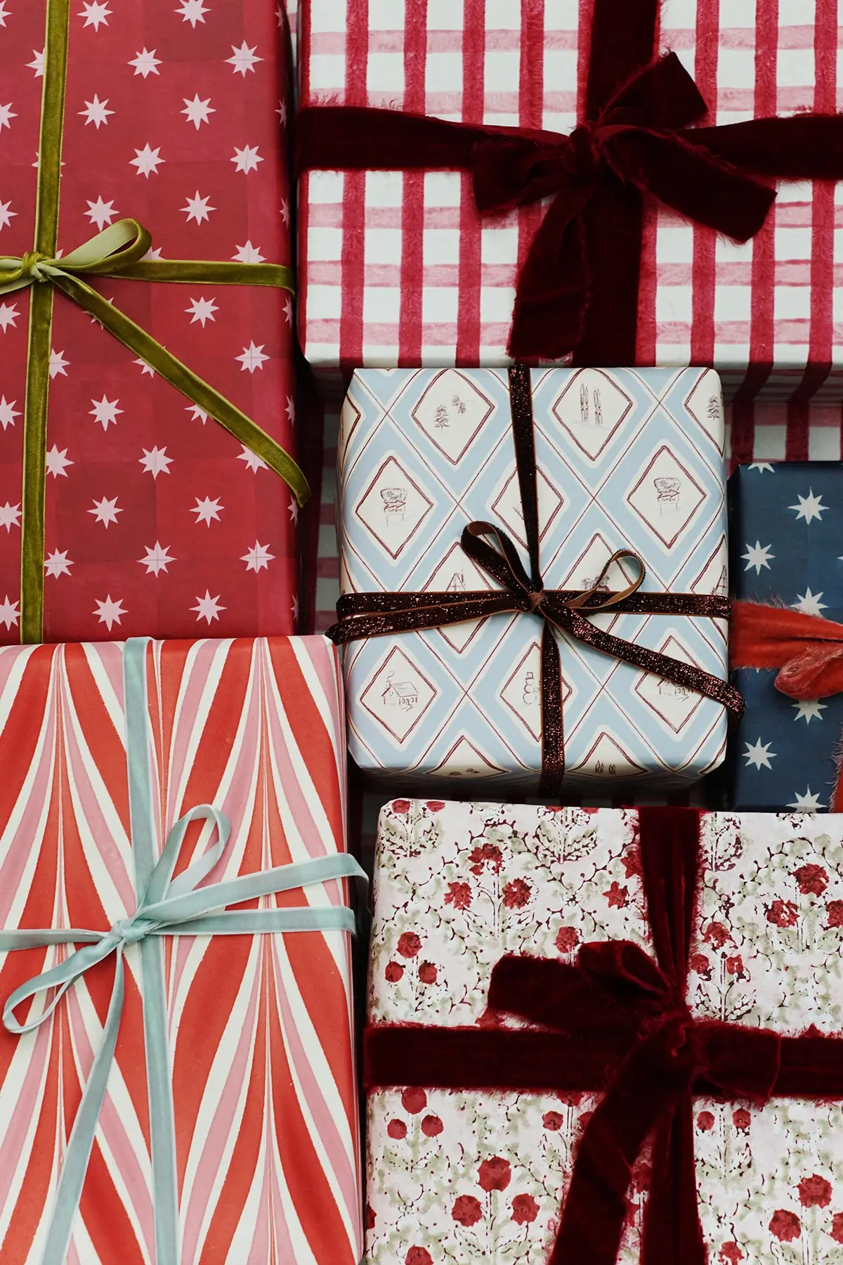 studio wallflower 2026 holiday gift wrap and ribbons