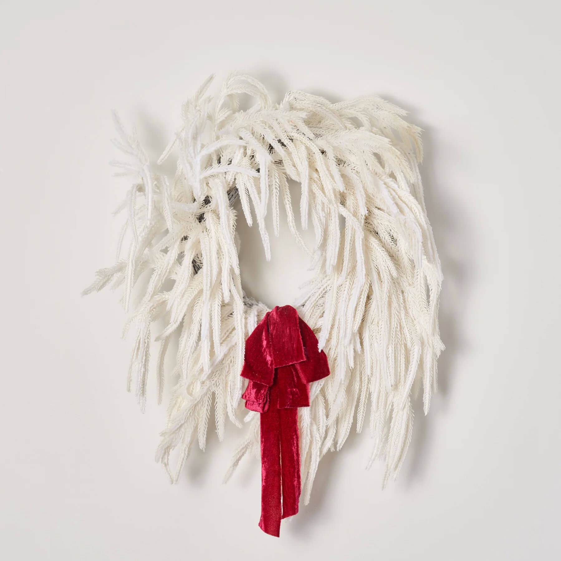 Darby white whimsical winter wreath