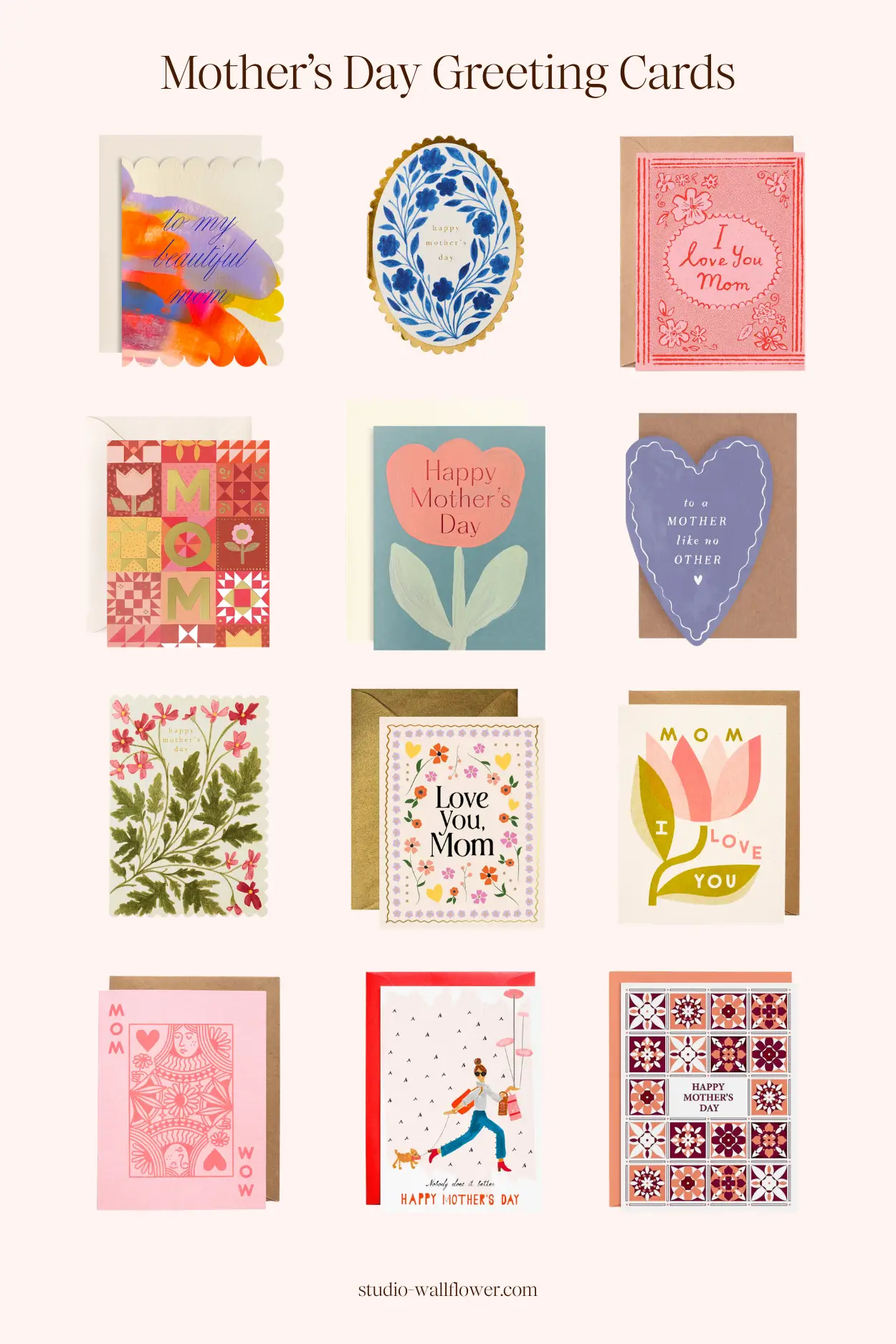 mothers day card ideas from studio wallflower