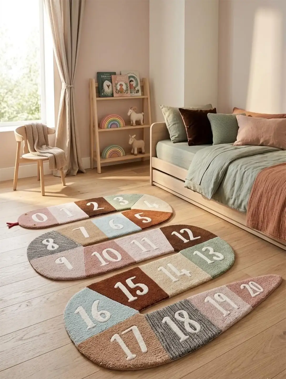 number nursery rug for kids
